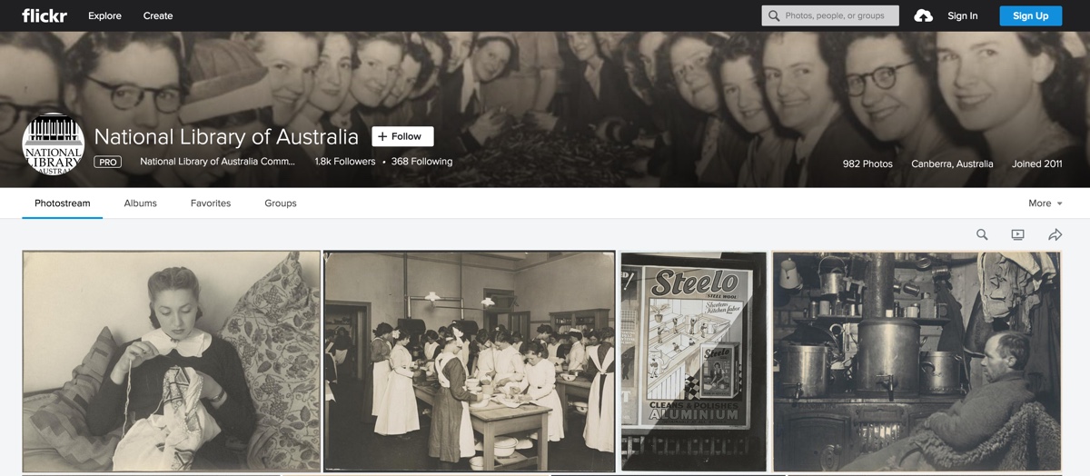 Screen capture from Flickr